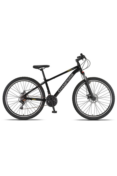 CHAMPIONS KAUNOS 27.5" Disk Fren 380 MM Mat Siyah Ön Amortisörlü Bisiklet