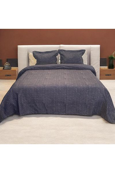 Lucien Home Jacquard Geometric Pattern Double Bedspread Set