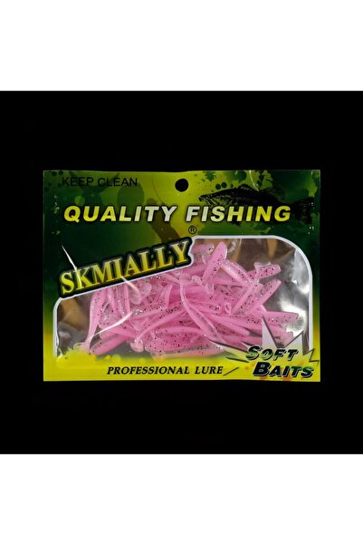 Choice 50 قطعة من طُعم الصيد الناعم الصغير، طُعم دودة ذيل حرف T، طُعم صناعي م...