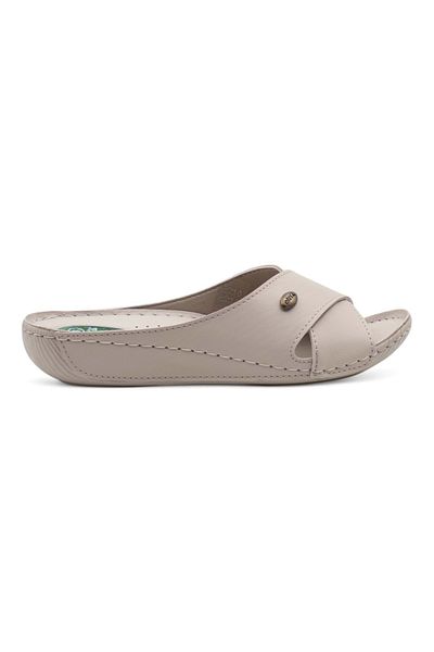 Muya Cyrus Anatomical Sole - Papuci pentru femei Four Seasons cu suport cu gel, crem