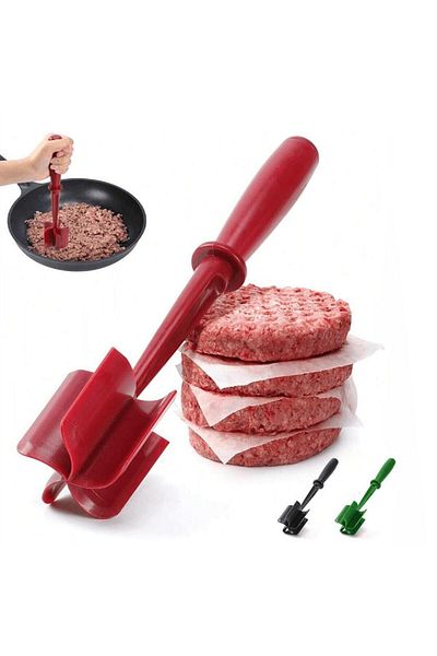 Choice Black 1pc Meat Chopper, Meat Shredder, Heat Resistant Suitable For Hamburger Meat Ground Beef Smashe