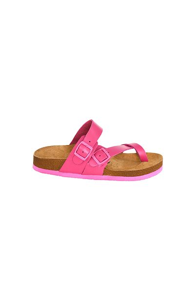 Moosefield Papuci de damă din piele naturală fucsia