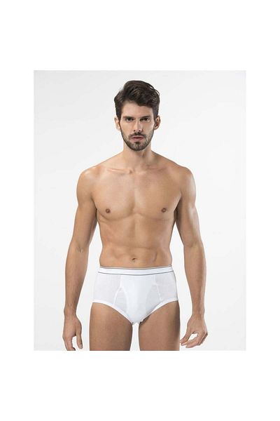 TÜREN 120 Rib Belted Ανδρικό Slip-λευκό