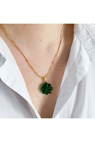 Venus Design Murano Yonca Kolye