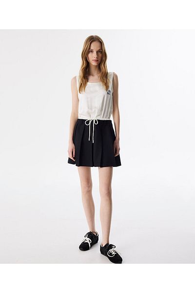 Twist Slogan Embroidered Dress