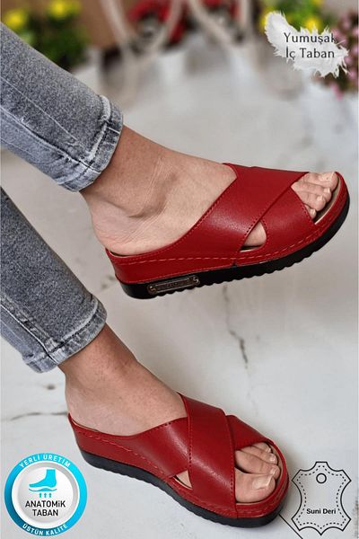 Neon Shoes شبشب نسائي من Lina بتصميم مريح لتقويم العظام وخفيف الوزن وكعب أنيق للاستخدام اليومي في الهواء الطلق