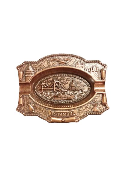 Sena 4 Pieces Istanbul Oval Metal Ashtray (107-4)
