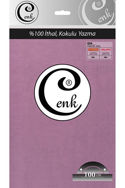 Cenk Culoare uni 100 cm Geantă de scris - 0301 - 694-pastel Rose