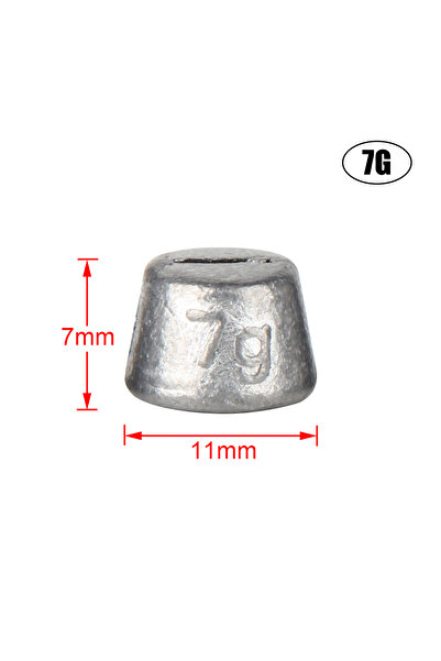 Choice 7 جرام 6 قطع أوزان صيد السمك Spinpoler لمعدات الصيد Stinger Rig 5 جرام...