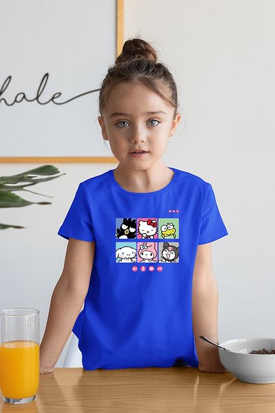 New Shine 1 tricou este un cadou pentru achiziții de 6 și mai sus în coș - Tricou cu mânecă scurtă imprimat pentru copii