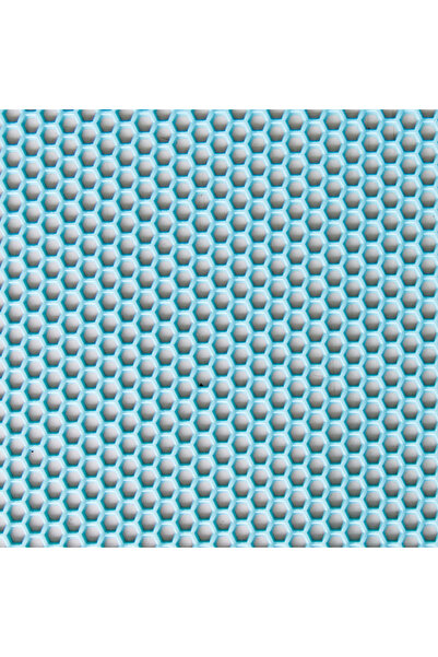 VİZYON Honeycomb Patterned Floor Mat 90cm X 150cm Green Floor Mat