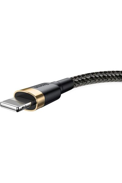 Baseus cafule  Cable USB For lightning 1.5A 2M Gold+ Black