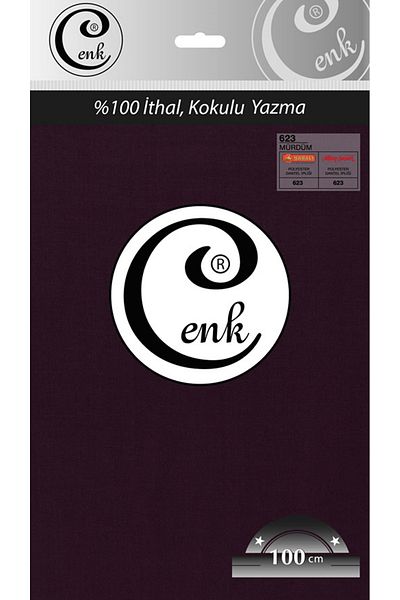 Cenk Culoare uni 100 cm Geantă de scris - 0301 - 623-prune