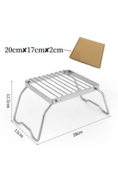 Choice 28x15.5x12.5cm Outdoor Stainless Steel Stove Holder Camping Portable F...