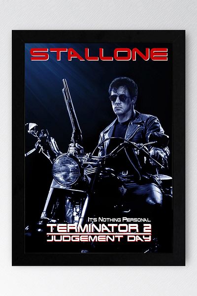 Saturn Pictură înrămată Terminator Stallone - Pictură poster film Terminator