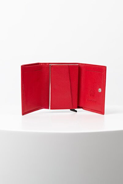 BAYDERİ Jules Genuine Leather Men's Wallet with Mechanism