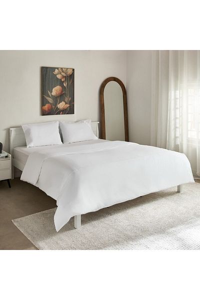 Home Box Purely Percale 3-Piece Super King Duvet Cover Set - 240x220 cm