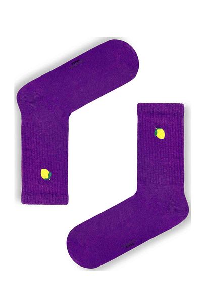 CARNAVAL SOCKS Комплект от 5 бродирани чорапи с 2 плода, кутия с шарени цветни шарки