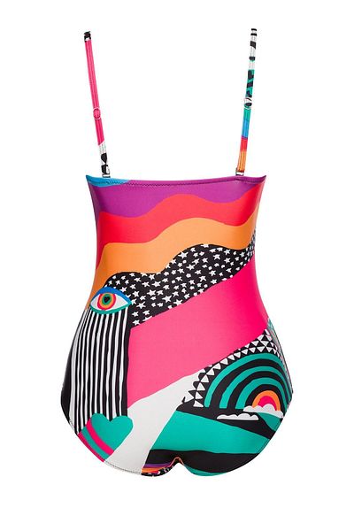 SAILOR moda Starless Swimsuit with Pareo