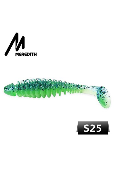 Choice 65 مم 10 قطع S25 MEREDITH طُعم ناعم 65 مم 80 مم طُعم صناعي من السيليكو...