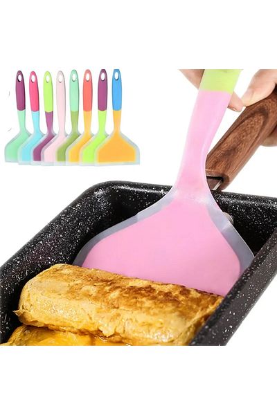 Choice Colour Mixture 1pcs Random Color Silicone Kitchen Ware Cooking Utensils Spatula Beef Meat Egg Kitche