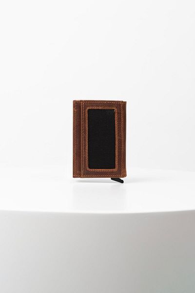 BAYDERİ Genuine Leather Valde - Card Holder Wallet with Mechanism