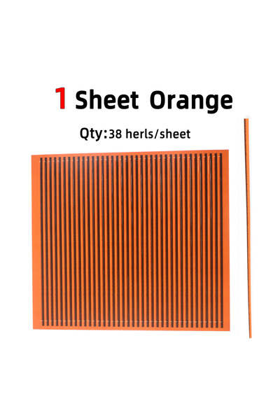 Choice 1 ورقة برتقالية 1 ورقة/8 أوراق من أشواك الطاووس الاصطناعية مادة ربط لصيد الذباب لحورية الحشرات