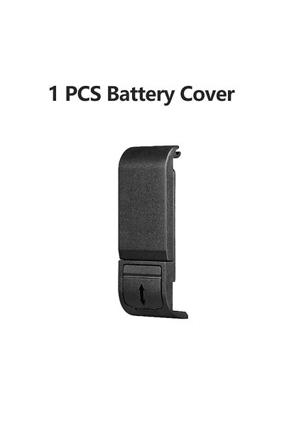 EXSKOF black Portable Flip Battery Cover for GoPro Hero 12 11 10 9 Black Removable Battery Lid Door Type-C