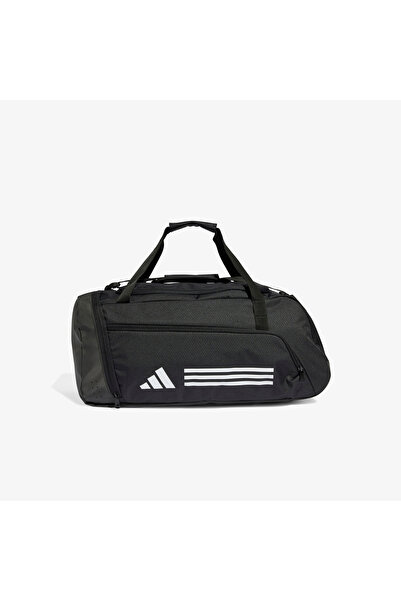 adidas Αθλητική τσάντα Essentials 3 ριγέ Duffel Unisex Μαύρη