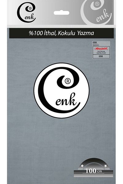 Cenk Μονόχρωμη τσάντα γραφής 100 cm - 0301 - 058-indigo