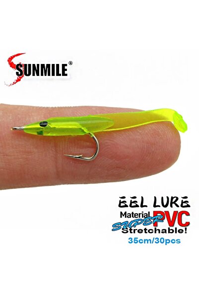 Choice طُعم صيد سمك ثعبان البحر الناعم COLOR 03 SUNMILE 30 قطعة 35 مم PescaTa...