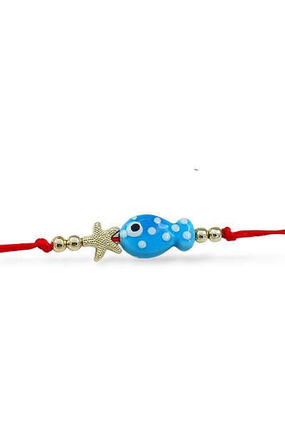 Çlk Accessories Premium Elevator Martenitska Bracelet with Card Red String 70792 Model