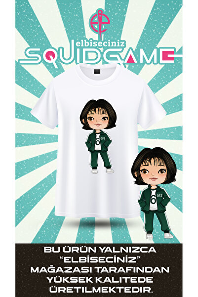 VİZYON İKRA SQUID GAME 067 Μπλουζάκι/Φούτερ Unisex με στάμπα δημοφιλούς χαρακ...