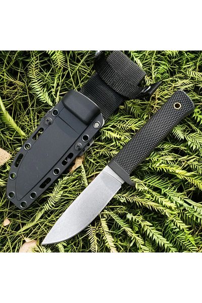 Choice 3V Cold Steel Master Hunter fixed 4.5CPM3V stone wash blade, KrayEx handle, k sheath