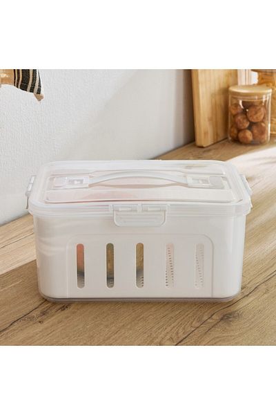 Home Box Sistematico Clip Lock Canister with Drainage 6000 ml