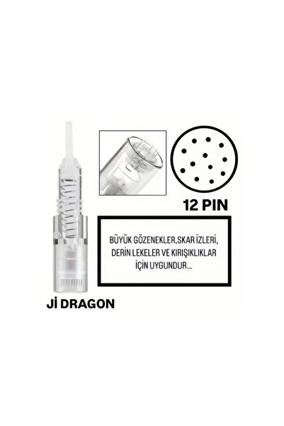 H RUN GLOBAL 5 Adet ( Ji Dragon - 12 PIN ) Uyumlu Değiştirilebilir Kartuş Der...