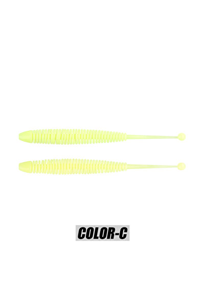 Choice طُعم صيد سمك الشبوط الناعم Color-C مقاس 8.2 سم، دودة سمك البحر، دودة ا...