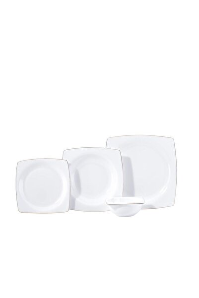 KORKMAZ 8459 BONE SELLECTION 12 KİŞİLİK 60 PARÇA YEMEK TAKIMI KARE