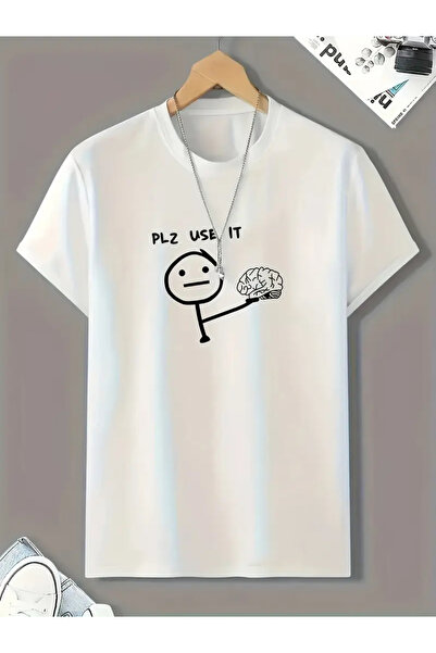 npLStore Unisex Παρακαλώ χρησιμοποιήστε το εμπριμέ μπλουζάκι Oversize