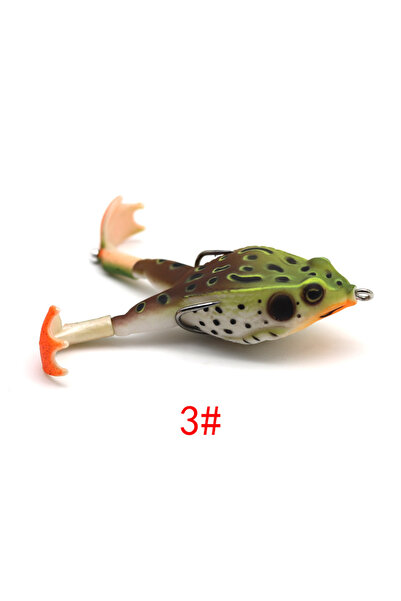 Choice مجموعة أدوات صيد سمك السلمون المرقط على شكل ضفدع علوي، طُعم سباحة ناعم...