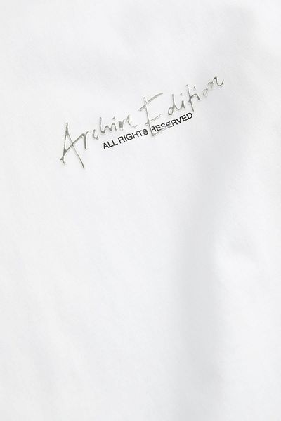 Jack & Jones Ανδρικό λευκό μπλουζάκι Chrome Silver Print ( 12273211 -BW)