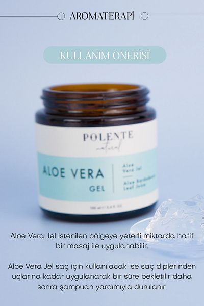 Polente Natural Aloe Vera Gel (100 ml).