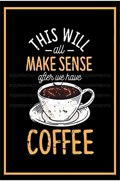 Hayat Poster ceașcă cafea acasă bucătărie cafenea decor pictură poster retro din lemn