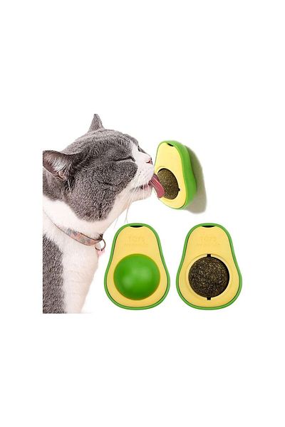 Impress 1 Avocado Shaped Cat Mint and Grass Ball Toy