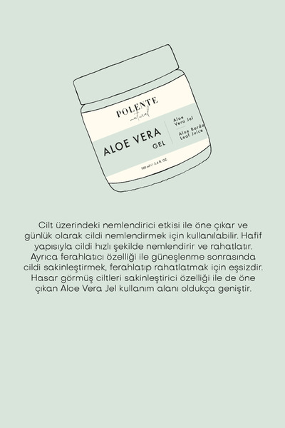 Polente Natural Aloe Vera Jel (100 ML).