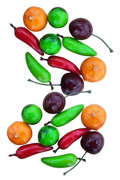 ERGOTYPE 24 Adet Küçük Boy Köpük Meyveler