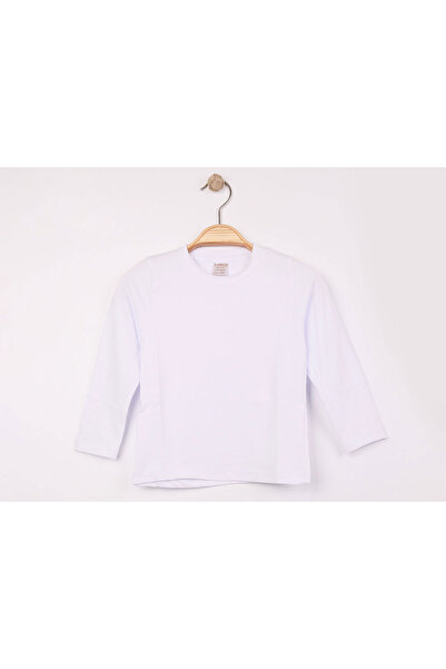 Beyaz Renk Basic Unisex  Uzun Kollu Body