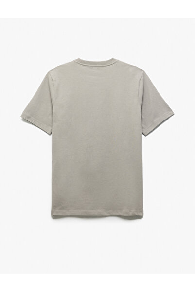 Koton Cotton Slogan Printed Regular Fit Crew Neck Short Sleeve T-Shirt