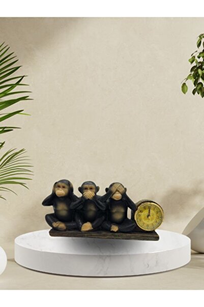 Genel Markalar Saatli dekoratif üç maymun