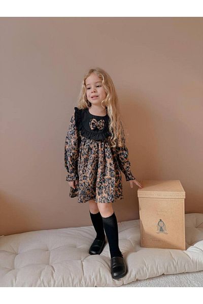 Bloom Bbk-213 leopard 2 girl's dress